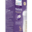 Philips Avent baby bottle packaging with purple box and white bottle
