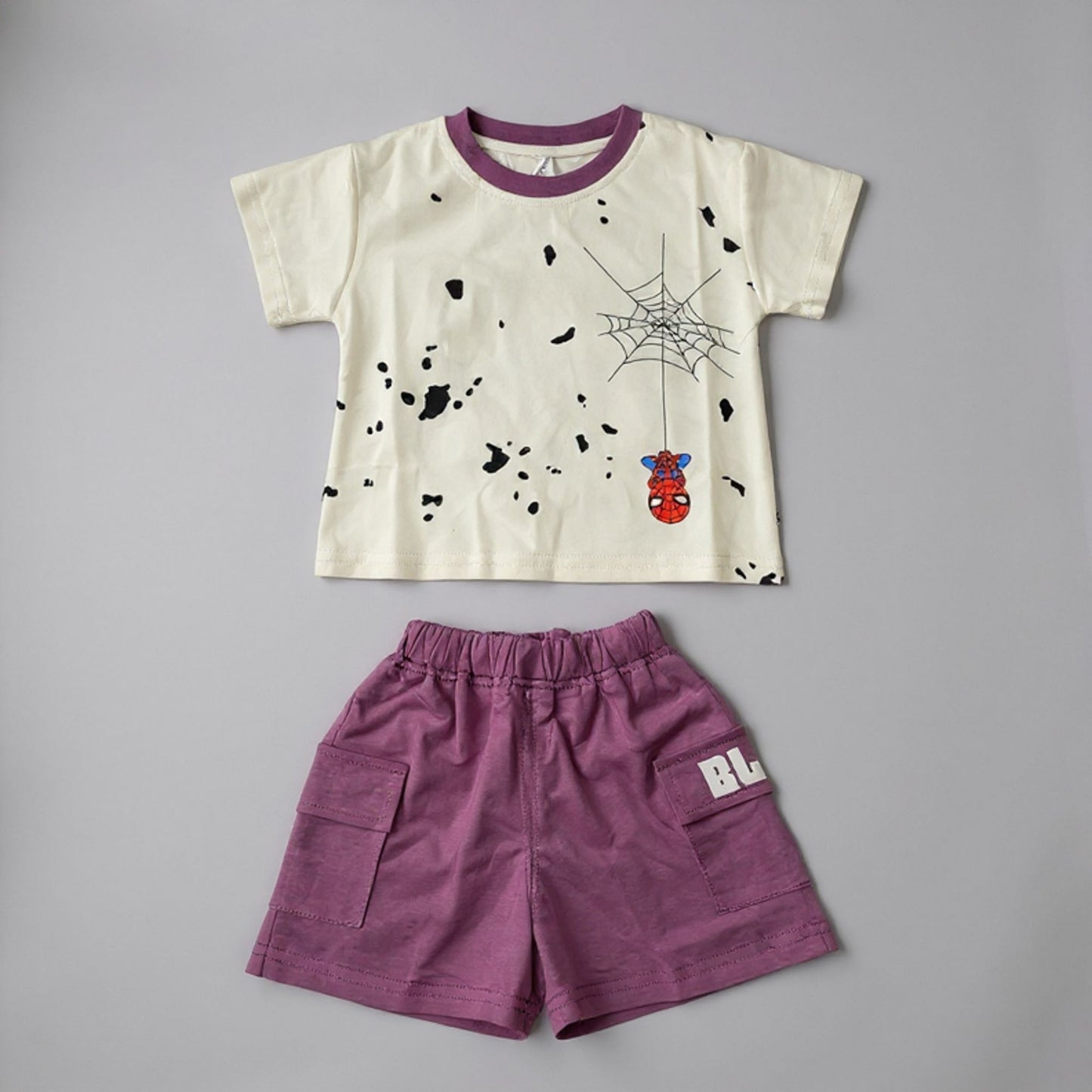 Children's t-shirt  and short with Spider-Man graphic