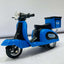 Blue Delivery Scooter Model