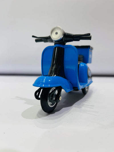 Blue Delivery Scooter Model