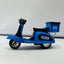 Blue Delivery Scooter Model