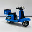 Blue Delivery Scooter Model