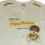 Baby onesie with teddy bear graphic and text on a white background