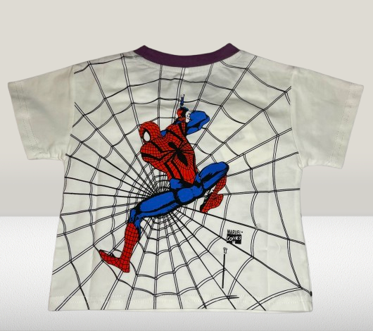 T-shirt with Spider-Man graphic on a white background