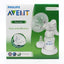 Philips Avent manual breast pump packaging on a white background