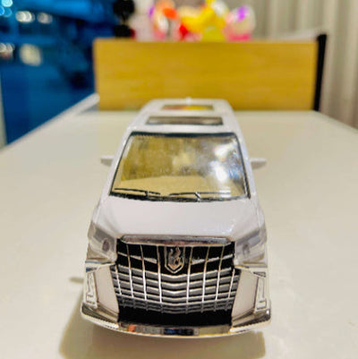 Model car on a table with a blurred background
