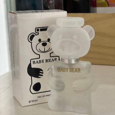 Baby Bear perfume bottle and packaging on a white surface