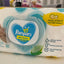 Pampers baby wipes package on a table