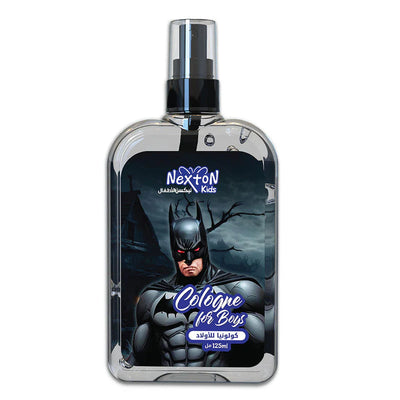 Nexton Kids Cologne for Boys bottle with superhero design on a white background