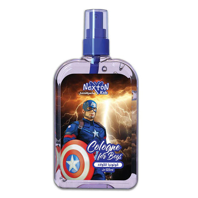 Nexton Kids cologne bottle with superhero design on a white background