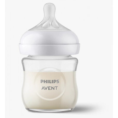 Philips Avent baby bottle on a white background