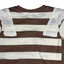 Brown and White Striped Baby Dress