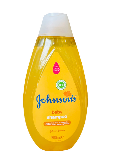Johnson's baby shampoo bottle on a white background