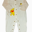 Baby onesie with cartoon character on a white background