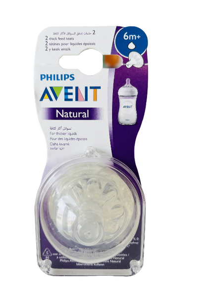 Philips Avent Natural bottle teat packaging on a white background