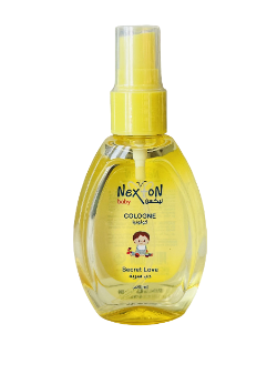 Nex'on cologne bottle on a white background