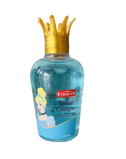 Bottle of Eskaton Selahani Cola with a gold crown on a white background